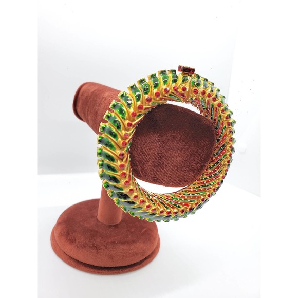 24k Gold and silver Bangle - Picture 3 of 10